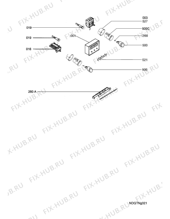 Взрыв-схема плиты (духовки) Aeg Electrolux B3301-4-M EU R05 - Схема узла Functional parts